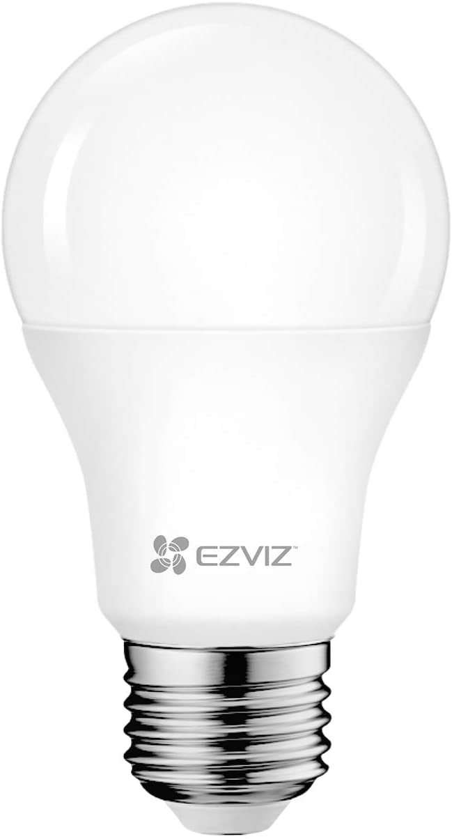 Ezviz LB1 White Glühbirne mit Fernbedienung via App, E27, Smart LED-Lampe, 8 W, 806 lm, dimmbar, mehrfarbiges Warmlicht, kein Hub erforderlich, kompatibel mit Alexa / Google Home, warmweiß, E27 (312800158)