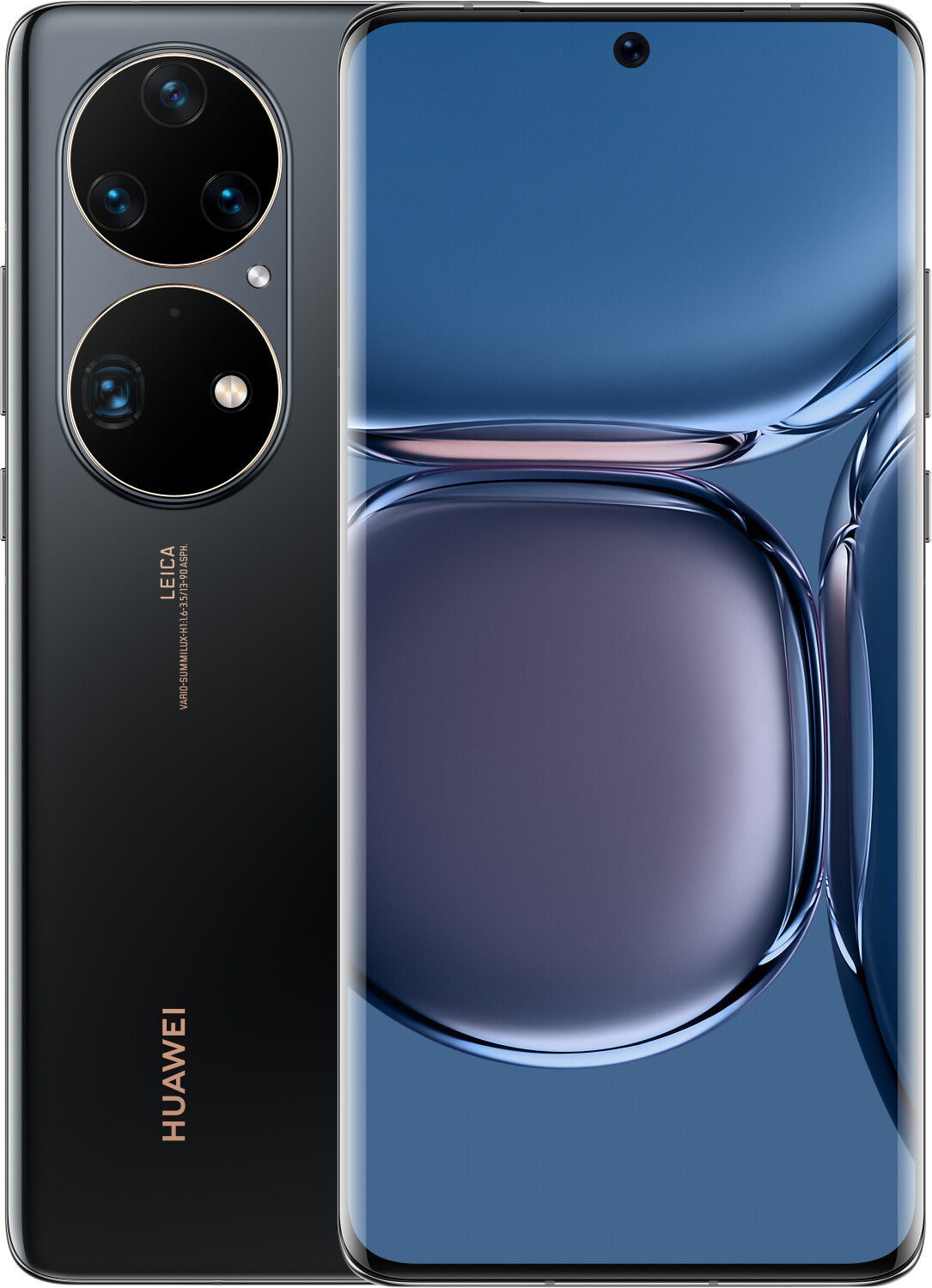 Huawei P50 Pro Smartphone 16,76cm (6,6 Zoll) AMOLED-Display, 256GB interner Speicher, 8GB RAM, Dual-SIM, Golden Black