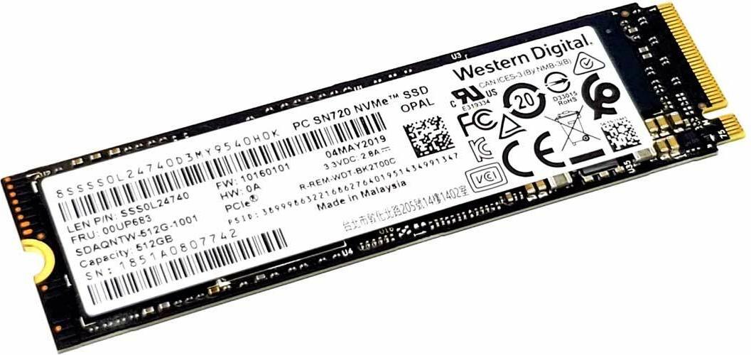 Lenovo SSD 512G M.2 2280 WD OPAL (512 GB) - High-Speed-SSD-Festplatte