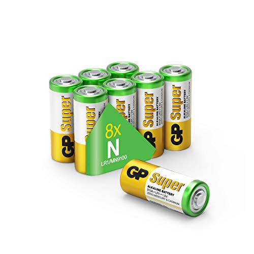 GP Batteries Super Alkaline N Batterie, N Lady, GP910A, LR01, 1,5V, 8 Stück