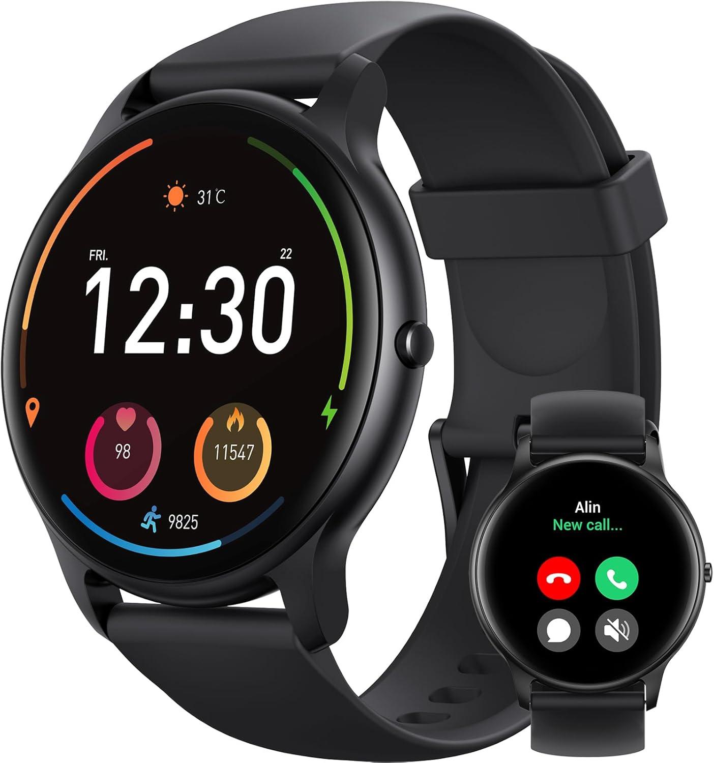 Parsonver SPROD1 Smartwatch mit Bluetooth-Telefonie, 100+ Sportmodi, Schlaf- und Herzfrequenzmessung, IP68, 1.32" HD Display, Fitnessuhr für Damen und Herren