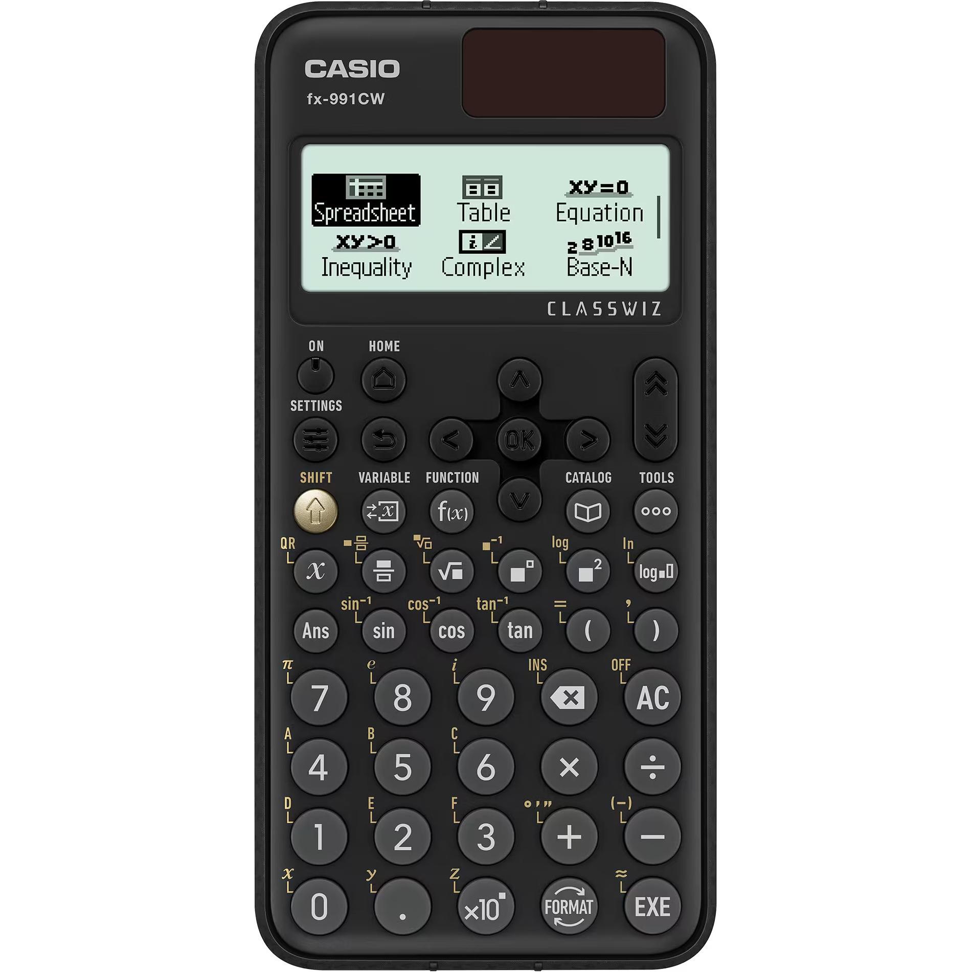 Casio ClassWiz fx-991CW, Wissenschaftlicher Taschenrechner mit 552 Funktionen, hochauflösendem Graustufen-Display und QR-Code-Funktion