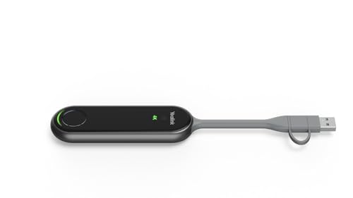 Yealink Wireless Presentation Pod PA20, 4K Ultra HD Präsentation, Plug-and-Play, Schwarz