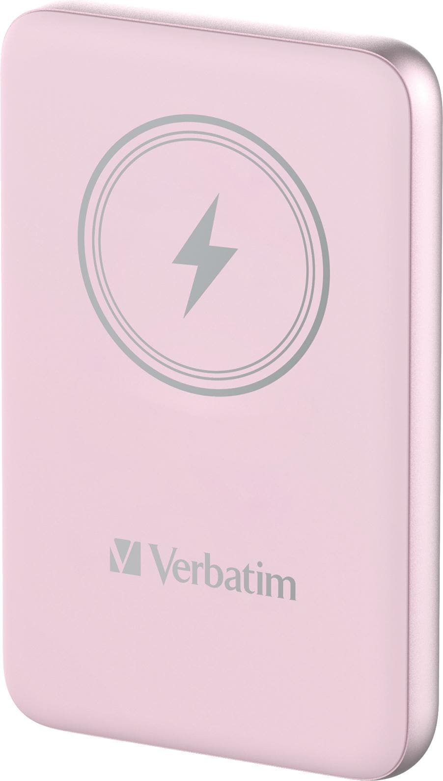 Verbatim Charge 'n' Go Magnetic Wireless Powerbank 10.000mAh pink (10000 mAh), Powerbank, Pink