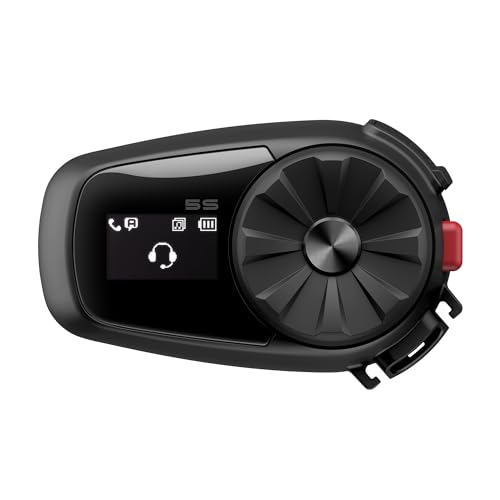 Sena 5S Bluetooth Kommunikationssystem, Motorrad Open Face Helm mit HD-Lautsprechern, freihändiger Bedienung und bis zu 7 Stunden Sprechzeit