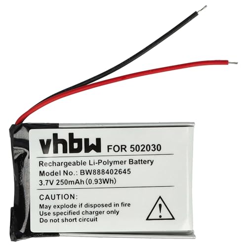 vhbw Akku kompatibel mit Bosch Intuvia, Li-Polymer, 250 mAh, 3,7 V, leicht und langlebig