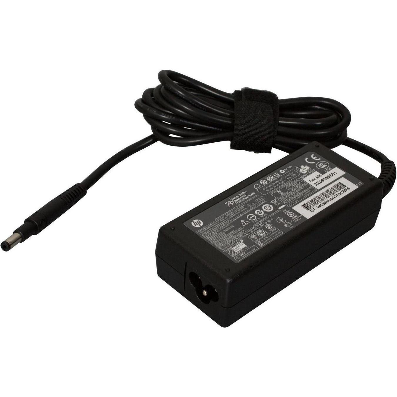 HP AC-Adapter 65W, Notebook Netzteil mit 18,5 V Ausgangsspannung, tragbar, Schwarz