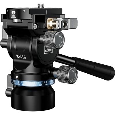Sirui KV-10 Mini Fluid-Videoneigekopf, Arca Swiss Quick Release für stabile Videoaufnahmen
