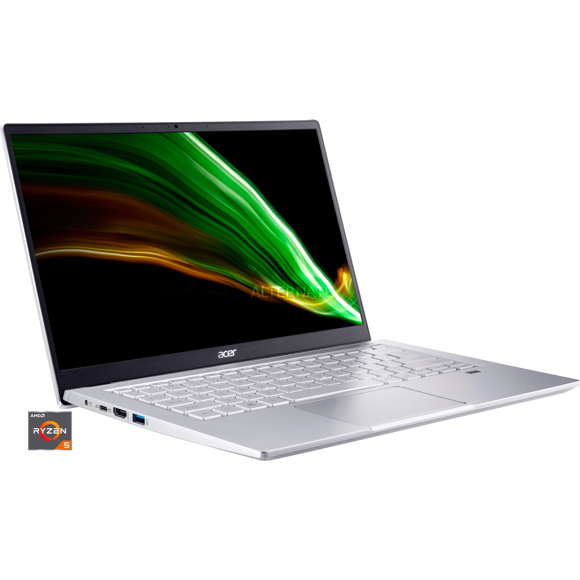 Acer Swift 3 SF314-43-R27A - 14 Zoll (35,6 cm) Full HD, AMD Ryzen 5 5500U, 16GB RAM, 1000GB SSD, Windows 11 Home 64-bit (NX.AB1EV.00R)