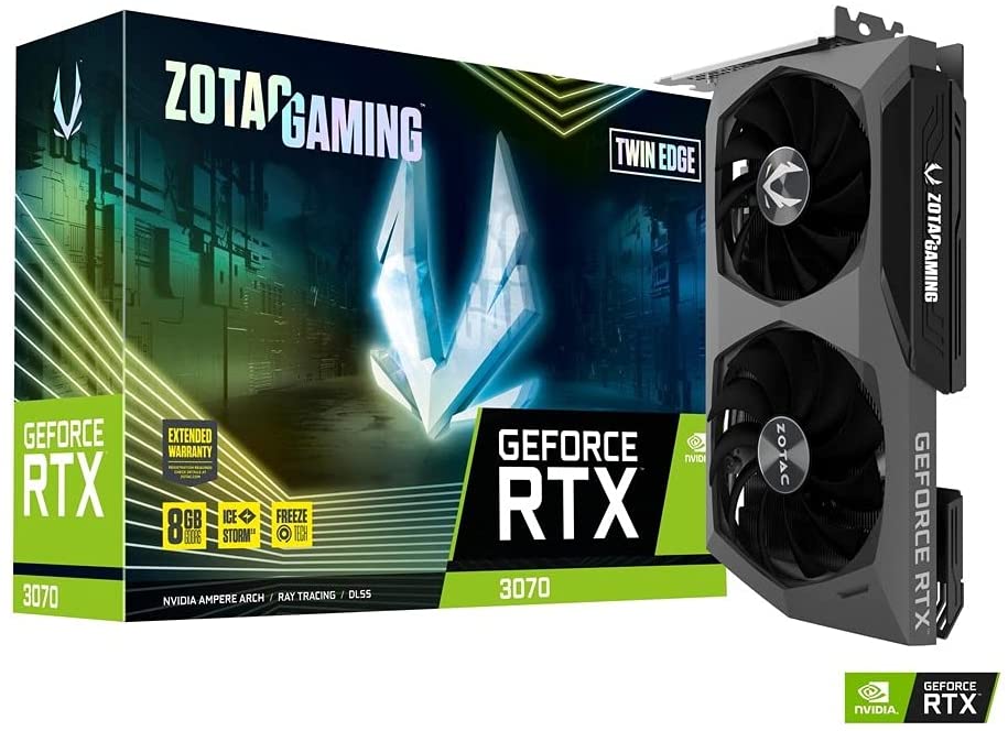 Zotac RTX3070 Twin Edge LHR - 8GB GDDR6 HDMI 3xDP