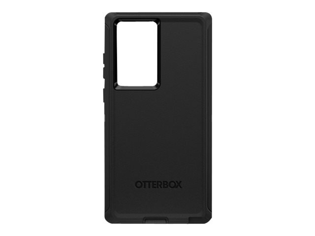 OtterBox Defender Series - Hintere Abdeckung für Mobiltelefon - widerstandsfähig - Polycarbonat, Kunstfaser - Schwarz - für Samsung Galaxy S22 Ultra
