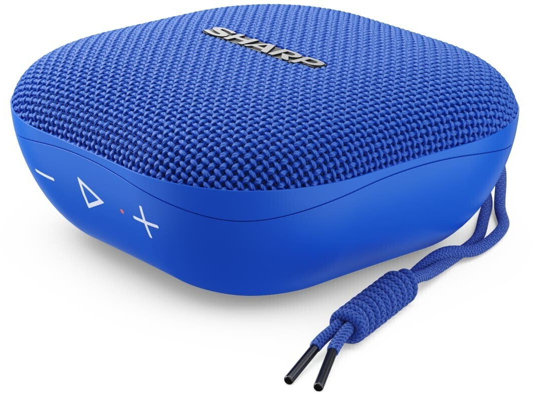 Sharp GX-BT60(BL) Bluetooth-Lautsprecher, spritzwassergeschützt, blau