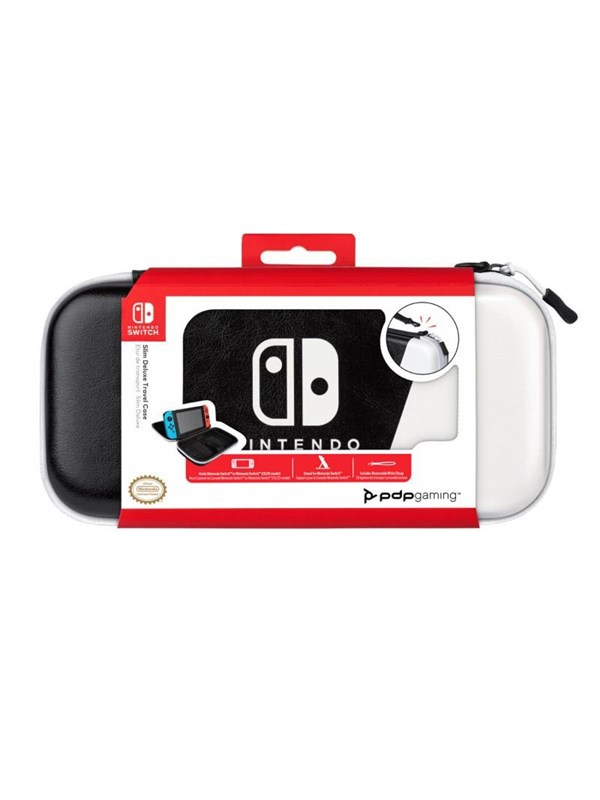 PDP Slim Deluxe Travel Case für Nintendo Switch, Schwarz/Weiß - Preisvergleich