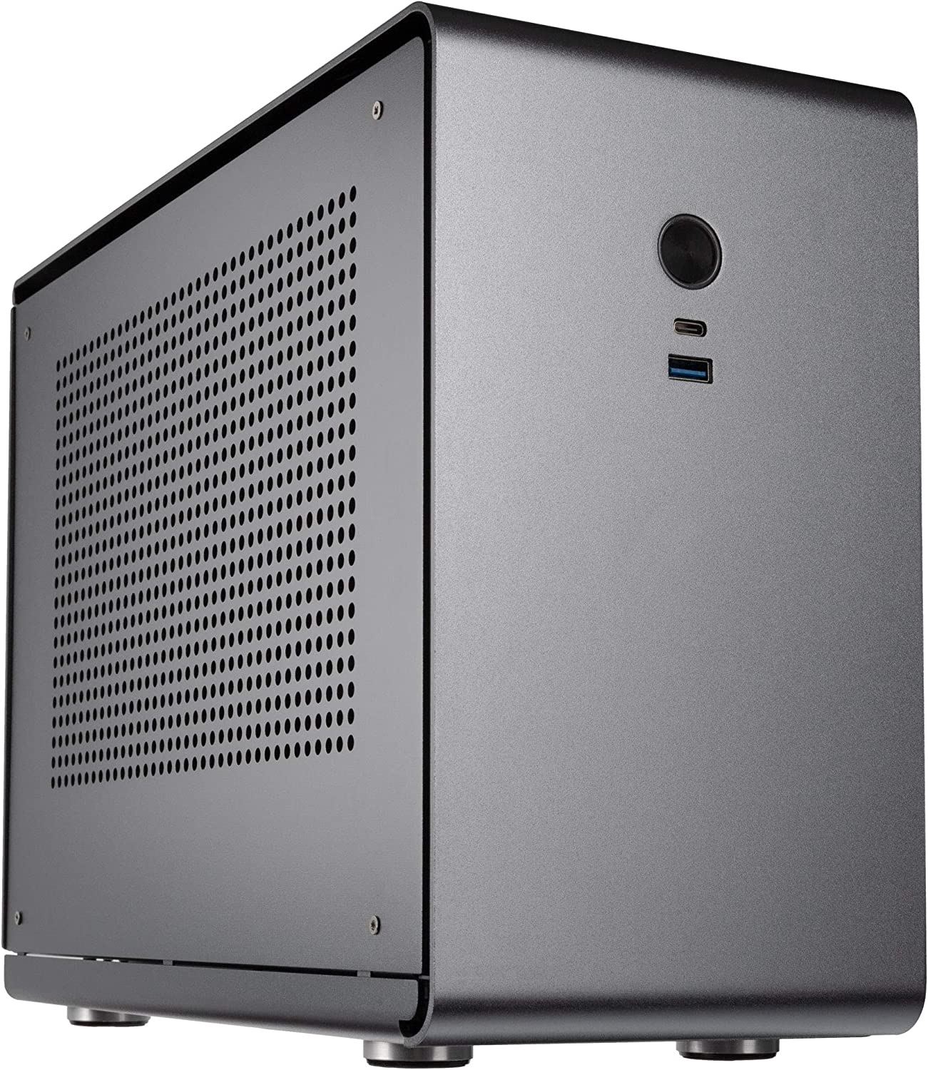Kolink Rocket V2 Aluminium Mini-ITX Gehäuse, PC Hülle, PC Case, PC Gehäuse Klein, Computergehäuse, PC Case Gaming, Computer