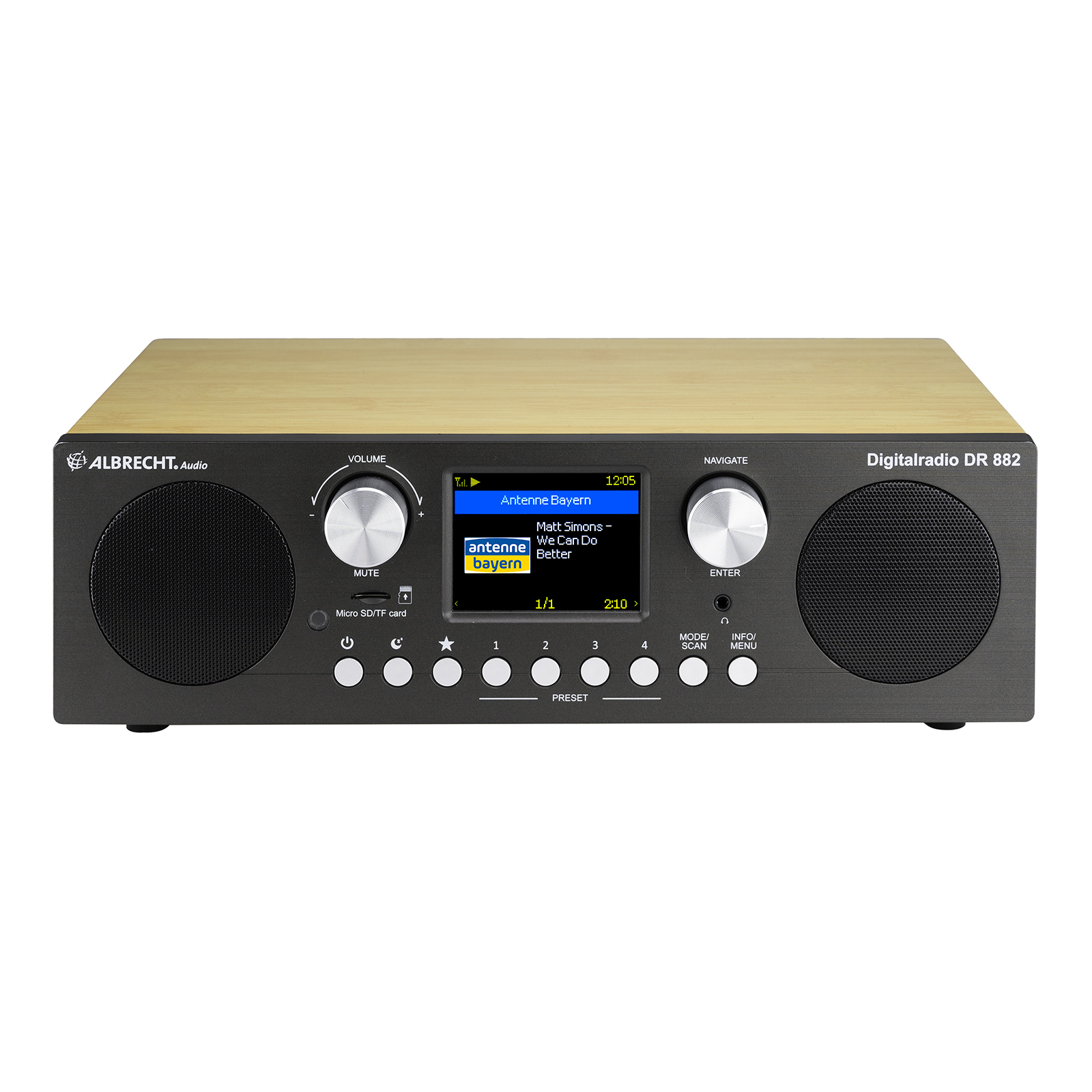 Albrecht DR 882 Digitalradio mit Bluetooth, Streaming, DAB, DAB+, UKW