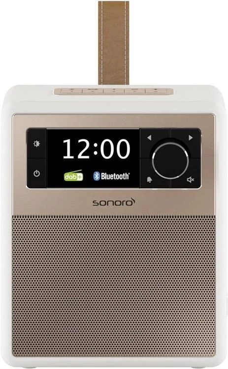 SONORO Easy Kofferradio mit Bluetooth, USB Ladefunktion, DAB, DAB+, UKW (FM), weiß, rosé