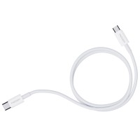 Pedea Daten- und Schnellladekabel USB-C-USB-C weiß 1 Meter Länge, 480 Mbit-s Übertragungsrate