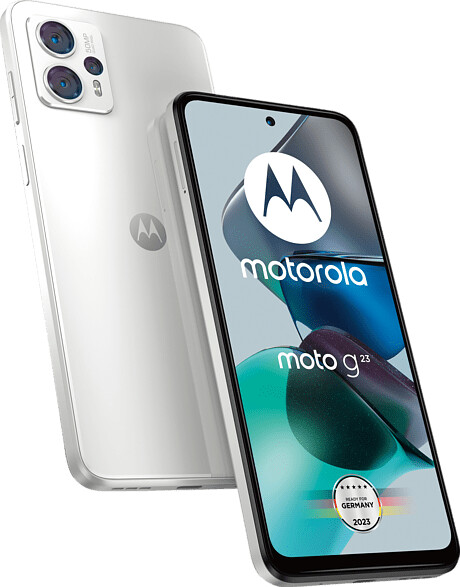 Motorola Moto G23 Smartphone 16,51cm (6,5 Zoll) LCD-Display, 128GB interner Speicher, 8GB RAM, Dual-SIM, Android 13, Pearl White