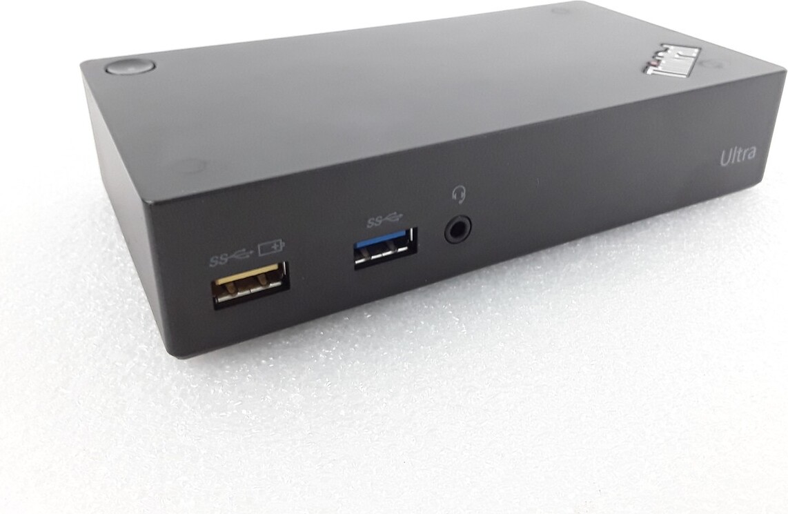 Lenovo ThinkPad Ultra Dock USB 3.0 Docking Station 40A8 inkl. 45W Netzteil, gebraucht, passend für verschiedene ThinkPad Modelle, 4K 30 Hz, Schwarz