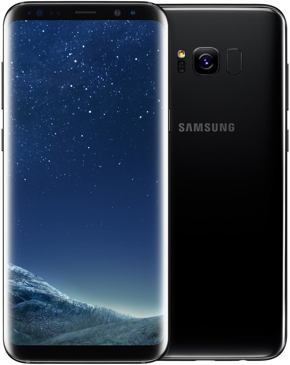 Samsung Galaxy S8+ Smartphone 15,75cm Pixel (6,2 Zoll) Super-AMOLED-Display, 64GB interner Speicher, 4GB RAM, Android, Midnight Black