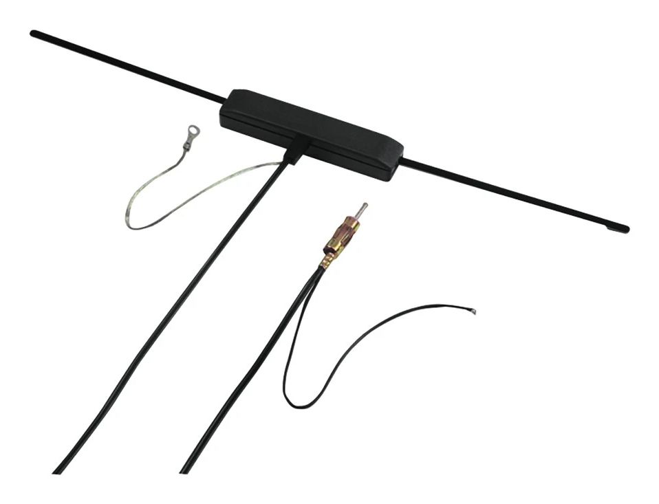 Hama Elektronische Scheibenantenne für UKW-Empfang im Auto, Schwarz, Versandkostenfrei