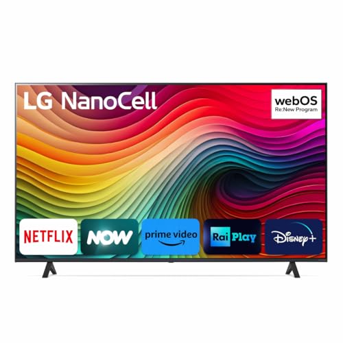 LG Nanocell TV 2024 50NANO81, 50 Zoll UHD Fernseher mit α5 Gen7 AI 4K Prozessor, Smart TV mit Streaming-Apps und Gaming-Optimierung