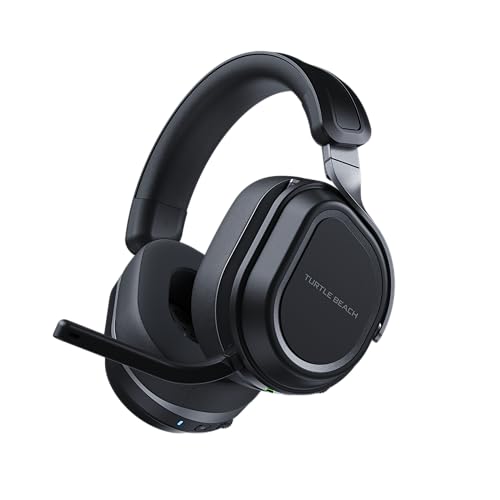 Turtle Beach Stealth 700 Kabelloses Multiplattform-Gaming-Headset mit Verstärker für PC und PS5, 24-bit Audio, 60-mm-Lautsprecher, Mikrofon in Broadcast-Qualität, 80h Akku, Schwarz