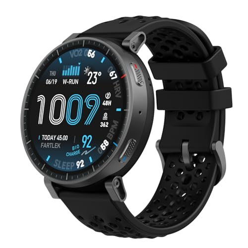 Amazfit Active Max Smartwatch, 1,5" AMOLED-Display, 25 Tage Akku, GPS, NFC, 4GB Speicher, 170+ Sportmodi, 5 ATM Wasserschutz, Herzfrequenz- und Schlaftracking für Android & iPhone