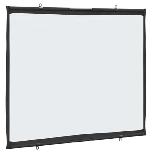 vidaXL Beamer Leinwand 72 Zoll 4:3, wandhängend, hochwertige Projektionswand aus 100% Polyester, ideal für Heimkino und Präsentationen
