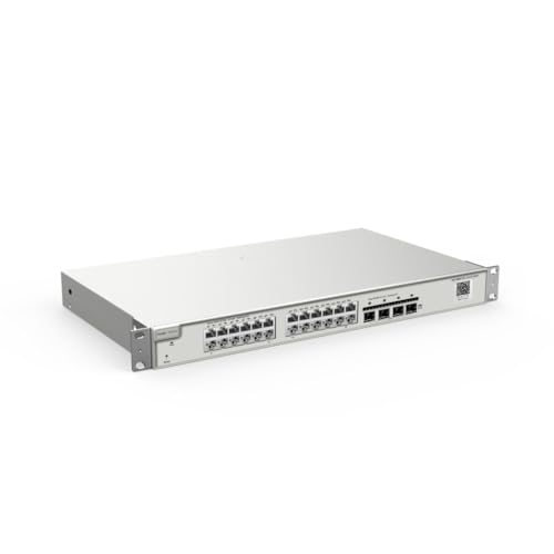 Ruijie RG-NBS5100-24GT4SFP, 24-Port Desktop Netzwerk Switch mit 4 SFP Ports, Cloud-Managed und Layer 3 Switching