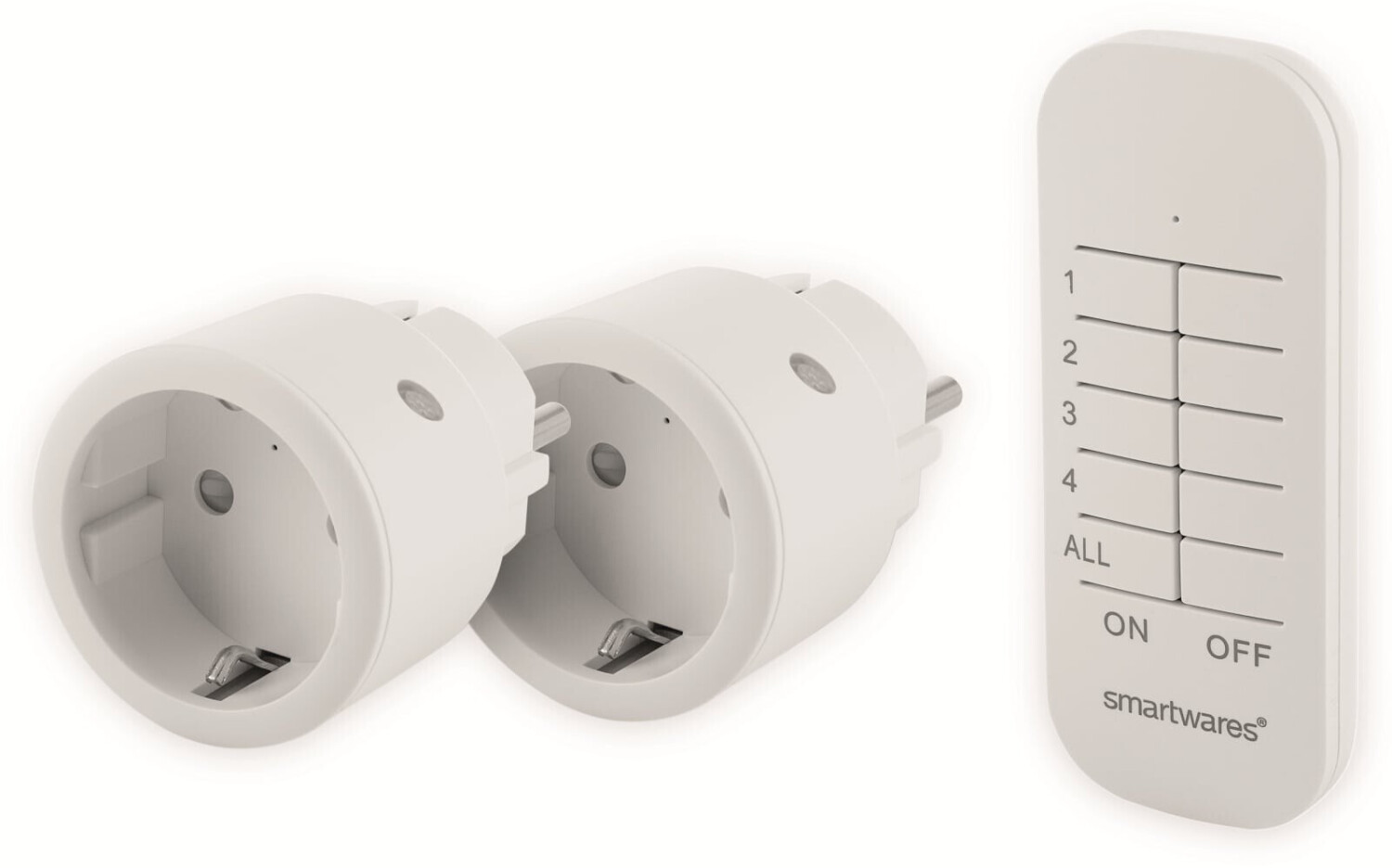 Smartwares Funksteckdosen-Set SH4-99574, weiß