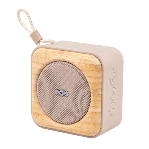 Marley Roots Bluetooth Lautsprecher - Kleine tragbare Lautsprecher Bluetooth Box für Reisen & Outdoor, IP67 wasserdicht, 10 Stunden Spielzeit, Creme