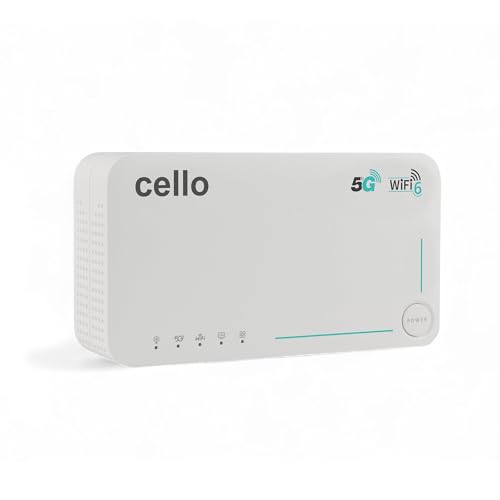 Cello Tragbarer 5G-Reiserouter AX1800, WiFi 6 Hotspot mit SIM-Slot ...