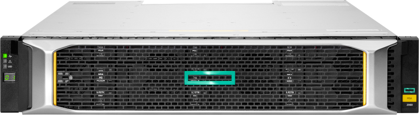 Hewlett Packard Enterprise MSA 2060 Laufwerksgehäuse Rack (2 U) - 16Gb Fibre Channel SFF Storage, 24 Schächte (SAS-3)