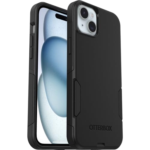 OtterBox Commuter Hülle für iPhone 15 Plus/iPhone 14 Plus, sturzsicher, schützende Hülle, 3X Schwarz, ohne Einzelhandelsverpackung