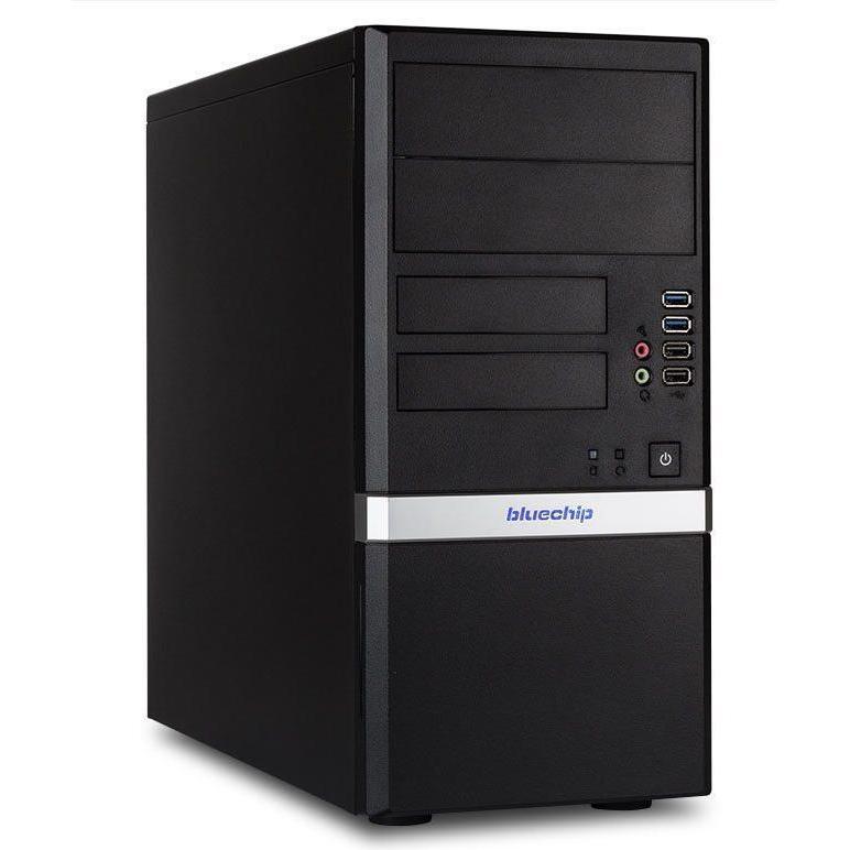 Bluechip BUSINESSline T5300 *KI ready*, Desktop-PC mit 500 GB NVMe SSD und 16 GB RAM, Schwarz