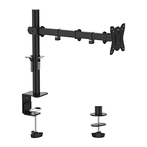GRIFEMA Monitor Halterung, für 13-32 Zoll Bildschirm, Monitor Stand Monitor Arm Höhenverstellbar Drehungbar, Monitorhalterung Max 9Kg, Bildschirmhalterung Vesa 75x75 / 100x100, Schwarz, GB2001-1