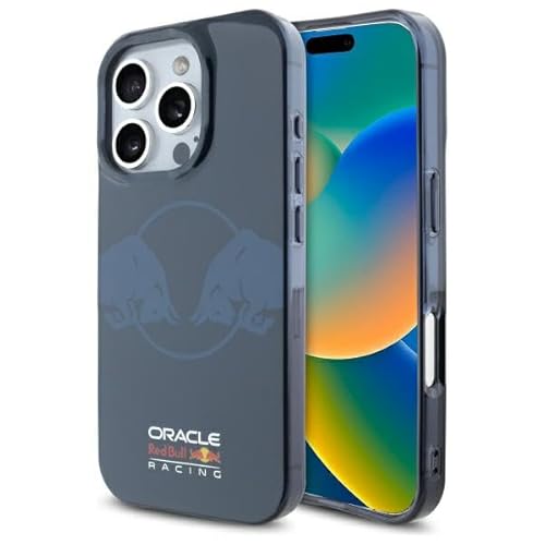 CG MOBILE Red Bull IML Two Bulls, MagSafe kompatible Handyhülle für iPhone 16 Pro, Hardcase aus TPU/PC, Marine