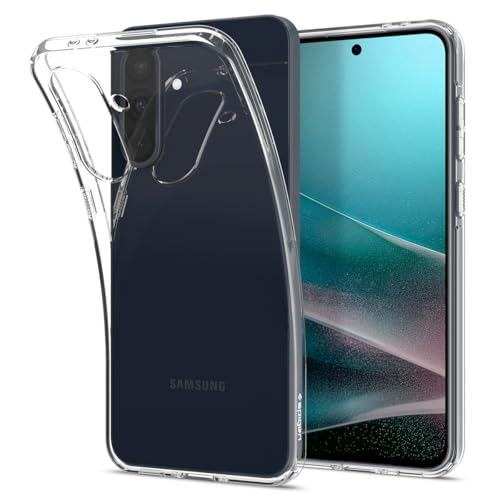 Spigen Liquid Crystal Hülle Kompatibel mit Samsung Galaxy A36 5G -Crystal Clear, Transparentes TPU Material, Schutzrand für Display und Kamera, Air Cushion Technologie.