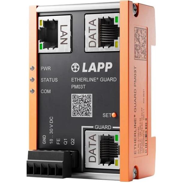 Lapp ETHERLINE GUARD PM03T, Industrial Ethernet Überwachungsgerät, Netzwerk Switch mit umfassender Netzwerküberwachung