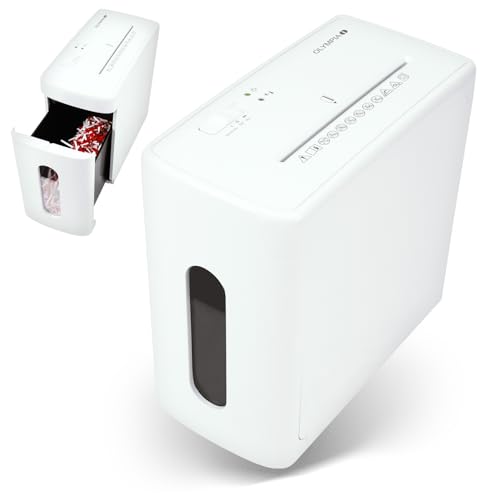 Olympia CC 1010 S, Aktenvernichter mit Partikelschnitt, 18 Liter, weiss, DIN Sicherheitsstufe 3, vernichtet bis zu 10 Blätter, leiser Betrieb