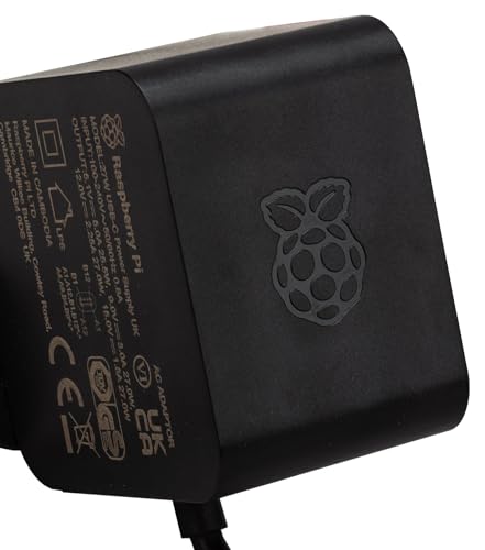 offizieller Raspberry Pi 5 USB-C Netzteil 27W, USB-C Power Supply, schwarz