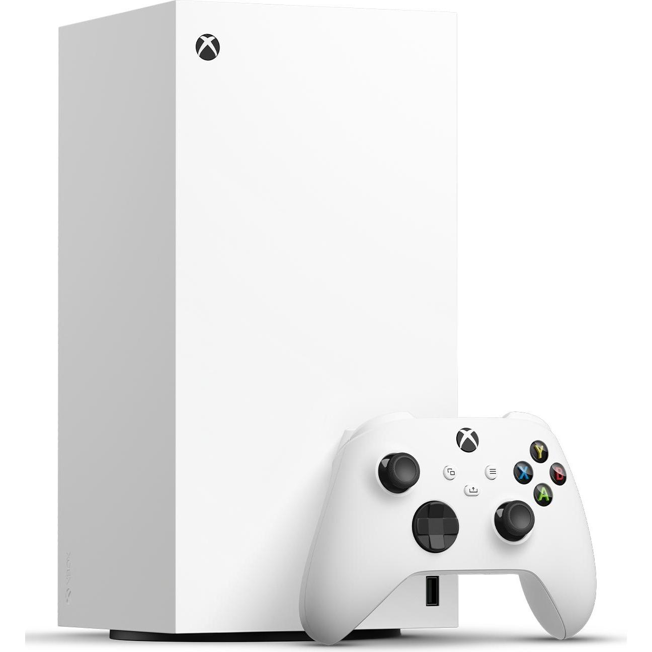 Microsoft Xbox Series X Digital Edition, Spielkonsole, 1TB SSD, Weiss, mit Xbox Game Pass Ultimate und modernisiertem Controller