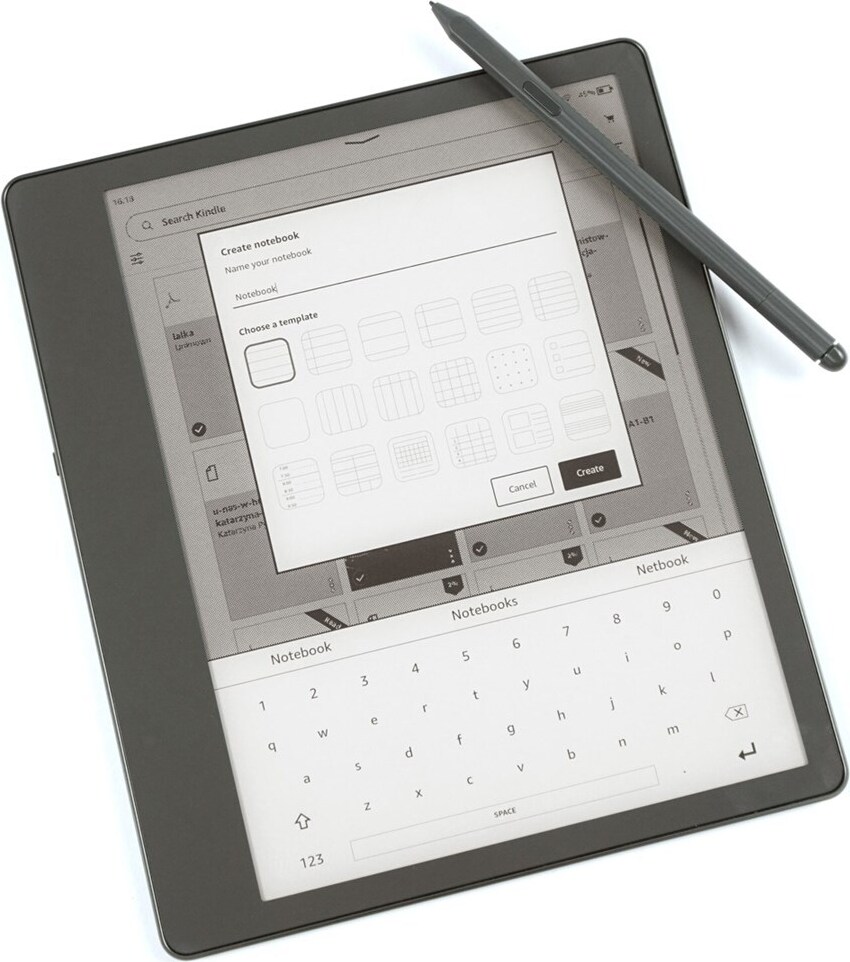 Amazon Kindle Scribe 16GB E-Book-Reader, 10,2" E Ink Display, grau, mit Stylus-Stift und Hintergrundbeleuchtung