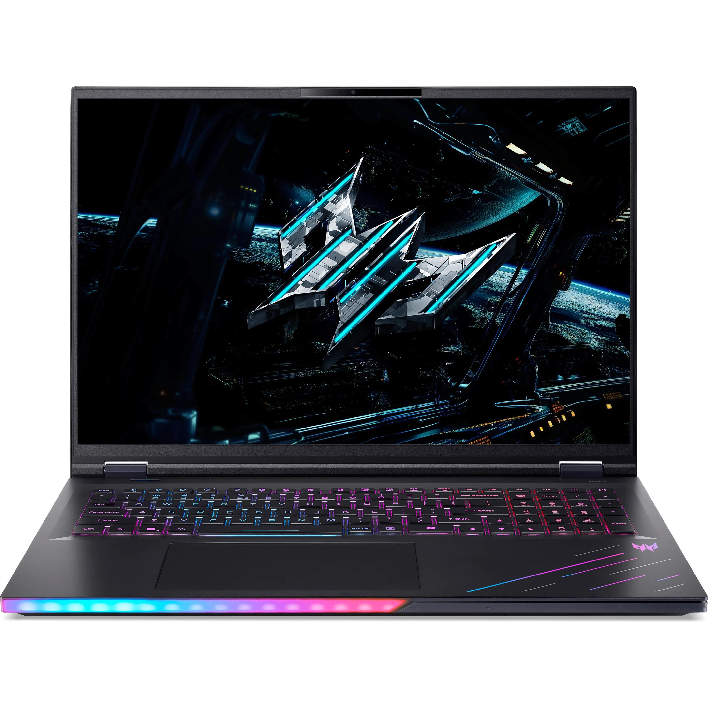 Acer Predator Helios 18 AI Pro Gaming-Notebook PH18-73, 18" UWFHD, Intel Core Ultra 9 275HX, GeForce RTX 5080, 128 GB RAM, 4000 GB Speicher, Schwarz