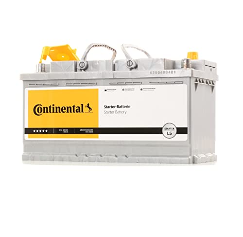 Continental Starterbatterie 12V 100Ah 900A/EN L5, Blei-Kalzium-Batterie, B13 Bodenleisten-Ausführung