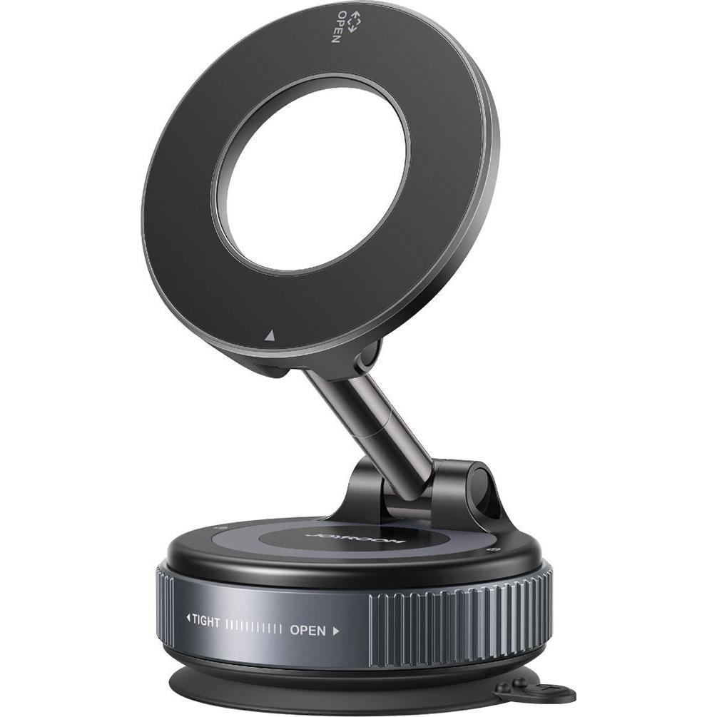 Joyroom JR-ZS501, Magnetischer Auto-Handyhalter mit Vakuumsaugnapf, Schwarz, geeignet für 4,7-7,0 Zoll Smartphones, faltbar und drehbar