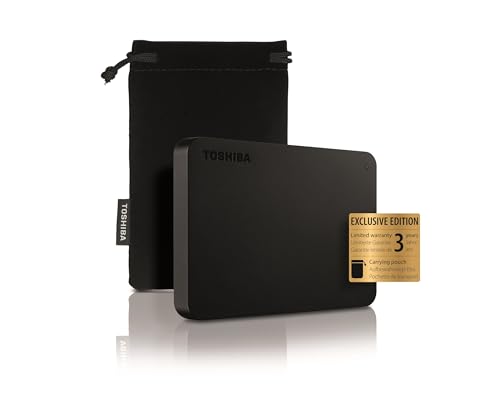 Toshiba CANVIO BASICS EXCL 1TB BLACK (1000 GB), Externe SSD, Schwarz