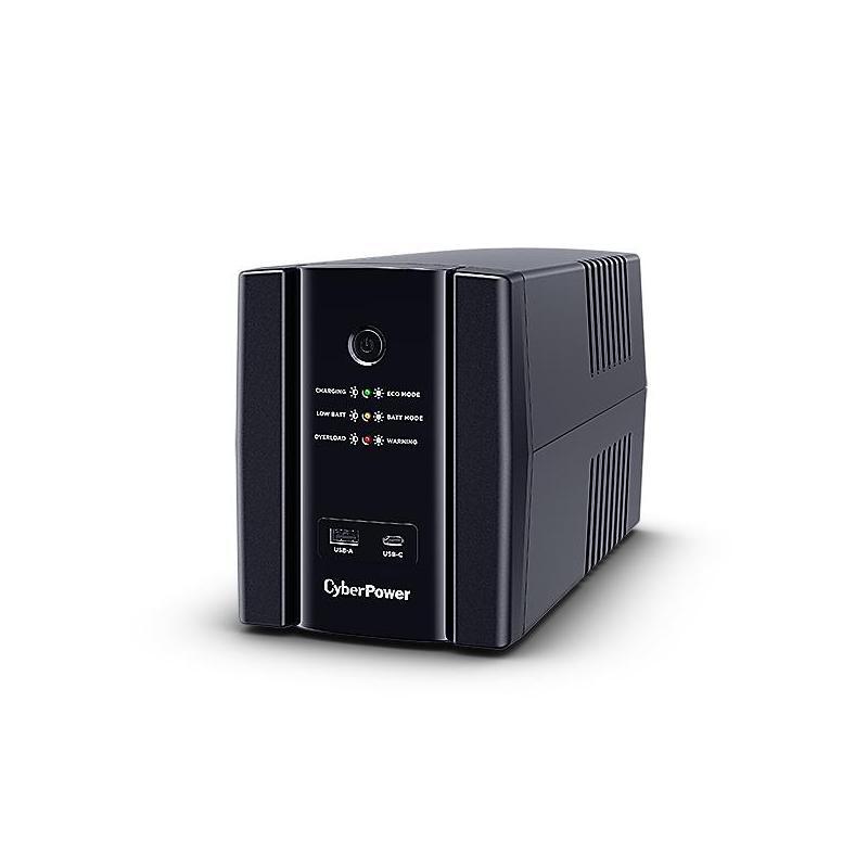 CyberPower UT1500EG Unterbrechungsfreie Stromversorgung (USV) Line-Interaktiv 1,5 kVA 900 W 4 AC-Ausgänge (UT1500EG-FR), Schwarz