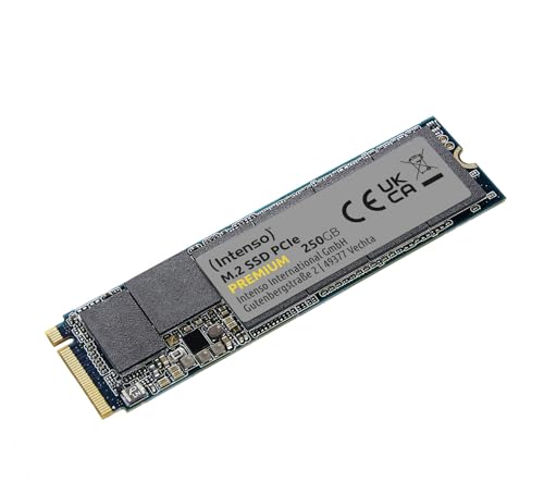 Intenso 3835440 SSD M.2 250GB, Premium NVMe PCIe 3 x 4, hohe Geschwindigkeit